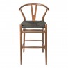 Aeon Albany Bar Height Stool Ash Stained Walnut / Black Cord - Aeon Albany Bar Height Stool Ash Stained Walnut / Black Cord