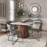 Aeon Tera 42 Inch Square Marble Dining Table - Aeon Tera 42 Inch Square Marble Dining Table