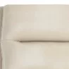 Sunpan Stinson Office Chair Bravo Cream - Closeup Top Angle - Sunpan Stinson Office Chair Bravo Cream - Closeup Top Angle