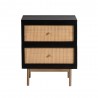 Aeon Curtis Two Drawer Nightstand Front - Aeon Curtis Two Drawer Nightstand Front