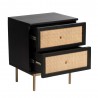Aeon Curtis Two Drawer Nightstand Open - Aeon Curtis Two Drawer Nightstand Open