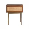 Aeon Curtis One Drawer Nightstand Walnut - Aeon Curtis One Drawer Nightstand Walnut