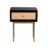 Aeon Curtis One Drawer Nightstand Black - Aeon Curtis One Drawer Nightstand Black