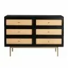 Aeon Curtis 6 Drawer Dresser Black - Aeon Curtis 6 Drawer Dresser Black