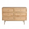 Aeon Curtis 6 Drawer Dresser Natural - Aeon Curtis 6 Drawer Dresser Natural
