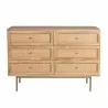 Aeon Curtis 6 Drawer Dresser Natural - Aeon Curtis 6 Drawer Dresser Natural