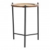 Aeon Circle Side Table Walnut - Aeon Circle Side Table Walnut