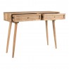 Aeon Gavin Two Drawer Desk Natural