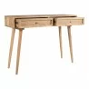 Aeon Gavin Two Drawer Desk Natural - Aeon Gavin Two Drawer Desk Natural