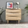 Aeon Dillon Three Drawer Chest Natural - Aeon Dillon Three Drawer Chest Natural