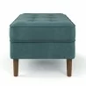 Aeon Bloomfield Velvet Rectangular Ottoman Copen Blue - Aeon Bloomfield Velvet Rectangular Ottoman Copen Blue