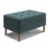 Aeon Bloomfield Performance Velvet Rectangular Ottoman Ocean - Aeon Bloomfield Performance Velvet Rectangular Ottoman Ocean