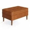 Aeon Bloomfield Vegan Leather Rectangular Ottoman Saddle - Aeon Bloomfield Vegan Leather Rectangular Ottoman Saddle