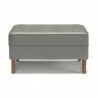 Aeon Bloomfield Vegan Leather Rectangular Ottoman Slate - Aeon Bloomfield Vegan Leather Rectangular Ottoman Slate
