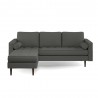 Aeon Bloomfield Reversible Fabric Sectional Charcoal - Aeon Bloomfield Reversible Fabric Sectional Charcoal