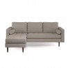 Aeon Bloomfield Reversible Fabric Sectional Grey - Aeon Bloomfield Reversible Fabric Sectional Grey