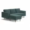 Aeon Bloomfield Performance Velvet Reversible Sectional Ocean - Aeon Bloomfield Performance Velvet Reversible Sectional Ocean