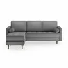 Aeon Bloomfield Performance Velvet Reversible Sectional Platinum - Aeon Bloomfield Performance Velvet Reversible Sectional Platinum