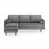 Aeon Bloomfield Reversible Fabric Sectional Platinum - Aeon Bloomfield Reversible Fabric Sectional Platinum