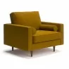 Aeon Bloomfield Performance Velvet Arm Chair Gold - Aeon Bloomfield Performance Velvet Arm Chair Gold
