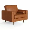 Aeon Bloomfield Upholstered Vegan Leather Arm Chair Saddle - Aeon Bloomfield Upholstered Vegan Leather Arm Chair Saddle