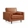 Aeon Zander Leather Arm Chair Caramel - Aeon Zander Leather Arm Chair Caramel