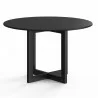 Aeon Arden Round Dining Table Ebonized Oak Veneer - Aeon Arden Round Dining Table Ebonized Oak Veneer