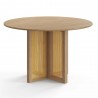 Aeon Havenwood Round Dining Table with Cane Base Natural  - Aeon Havenwood Round Dining Table with Cane Base Natural 