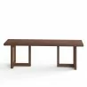 Aeon Havenwood Rectangular Cane Dining Bench Front - Aeon Havenwood Rectangular Cane Dining Bench Front