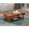 Alpine Furniture Flynn Coffee Table in Acorn - Lifestyle - Alpine Furniture Flynn Coffee Table in Acorn - Lifestyle