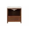 Crawford and Burke Tarouca 31" Cherry Brown Single Bathroom Vanity, Back Angle - Crawford and Burke Tarouca 31" Cherry Brown Single Bathroom Vanity, Back Angle