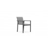 Azzurro Living Amalfi Dining Chair in Charcoal - Angled