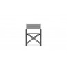 Azzurro Living Amalfi Director's Chair in Charcoal - Front 