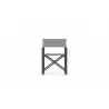 Azzurro Living Amalfi Director's Chair in Charcoal - Front  - Azzurro Living Amalfi Director's Chair in Charcoal - Front 
