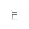 Azzurro Living Amalfi Director's Chair in Charcoal - Side