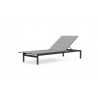 Azzurro Living Amalfi Lounger in Charcoal - Angled