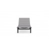 Azzurro Living Amalfi Lounger in Charcoal - Front