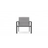 Azzurro Living Amalfi Club Chair in Charcoal - Front
