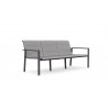 Azzurro Living Amalfi 3 Seat Sofa in Charcoal - Angled