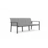 Azzurro Living Amalfi 3 Seat Sofa in Charcoal - Angled - Azzurro Living Amalfi 3 Seat Sofa in Charcoal - Angled