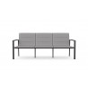 Azzurro Living Amalfi 3 Seat Sofa in Charcoal - Front