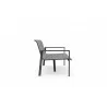 Azzurro Living Amalfi 3 Seat Sofa in Charcoal - Side - Azzurro Living Amalfi 3 Seat Sofa in Charcoal - Side