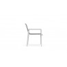 Azzurro Living Amalfi Dining Chair in White - Side