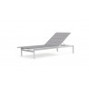 Azzurro Living Amalfi Lounger in White - Angled