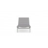 Azzurro Living Amalfi Lounger in White - Front