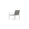 Azzurro Living Amalfi Club Chair in White - Back Angled