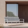 Azzurro Living Amalfi 3 Seat Sofa in White - Lifestyle