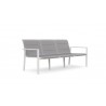 Azzurro Living Amalfi 3 Seat Sofa in White - Angled