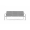 Azzurro Living Amalfi 3 Seat Sofa in White - Front - Azzurro Living Amalfi 3 Seat Sofa in White - Front