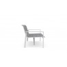 Azzurro Living Amalfi 3 Seat Sofa in White - Side